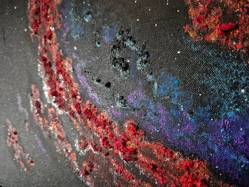 Obra pictórica contemporánea matérica de Violeta Orts