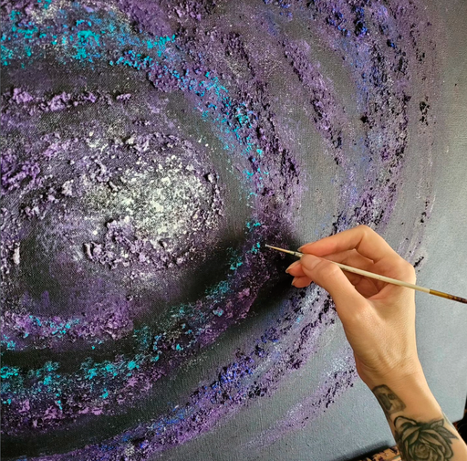 Detalle de obra pictórica Violeta Orts